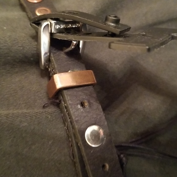 G- star raw women\'s black,with silver and copper color studded size 90 belt main image 6